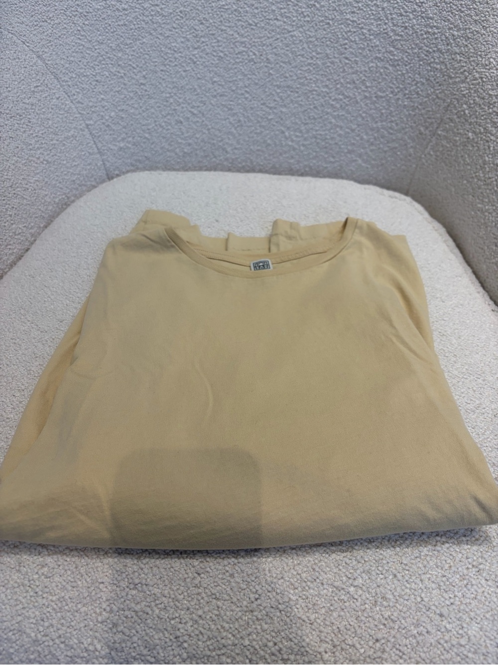 Classic women’s Toteme oversized Crewneck Shirt - Light Beige